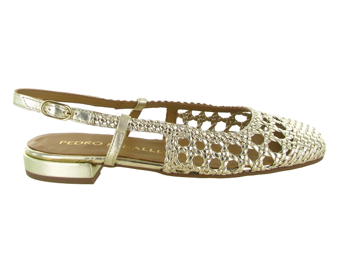 escarpins et trotteurs - Bride arrière - femme - Cuir - Or - Pedro miralles8170301_2