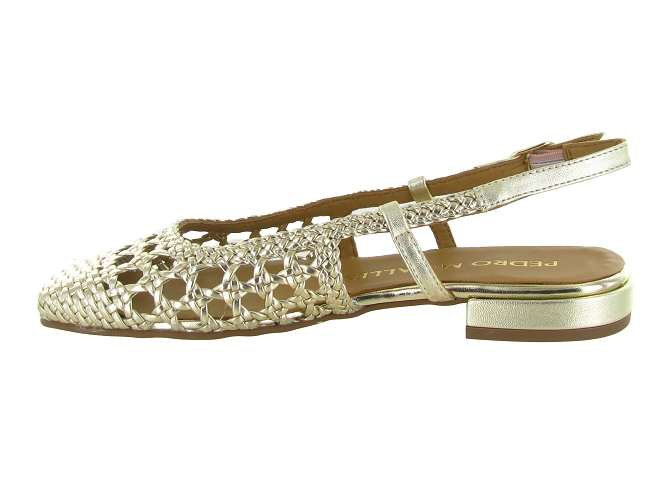 escarpins et trotteurs - Bride arrière - femme - Cuir - Or - Pedro miralles8170301_4