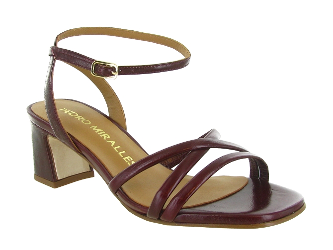 escarpins et trotteurs - Bride arrière - femme - Cuir - Bordeaux - Pedro miralles