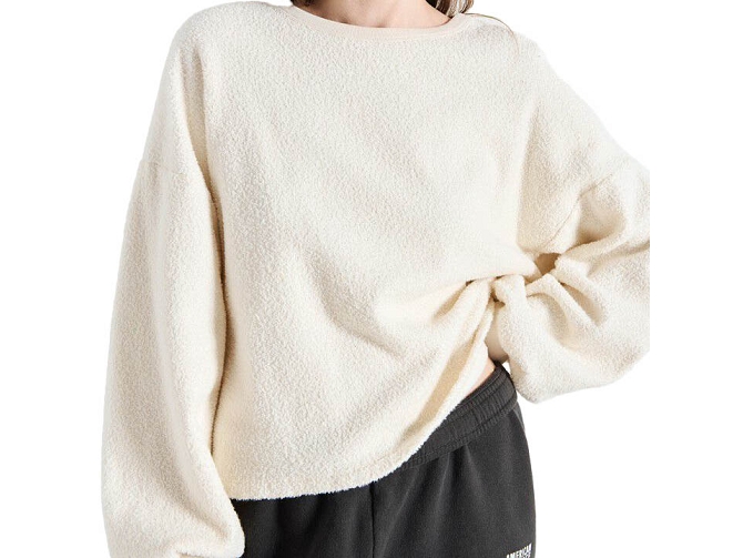 sweat - SANS CAPUCHE - vetement femme - Coton - Blanc - American vintage8171602_2