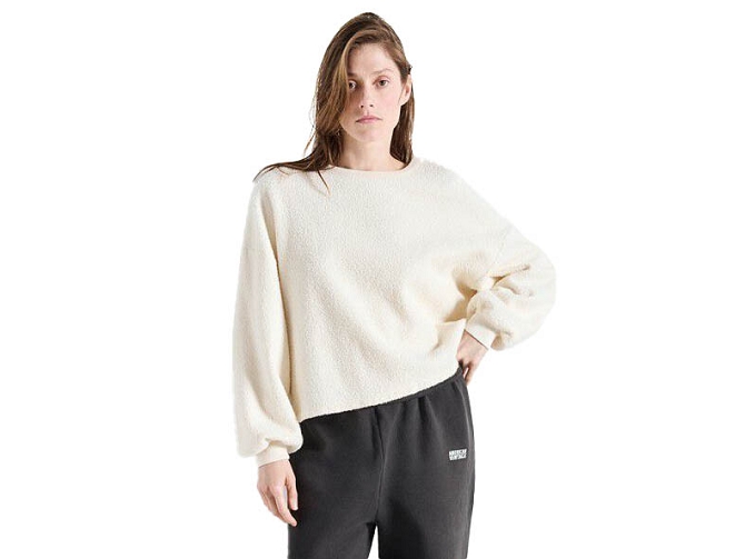 sweat - SANS CAPUCHE - vetement femme - Coton - Blanc - American vintage8171602_3