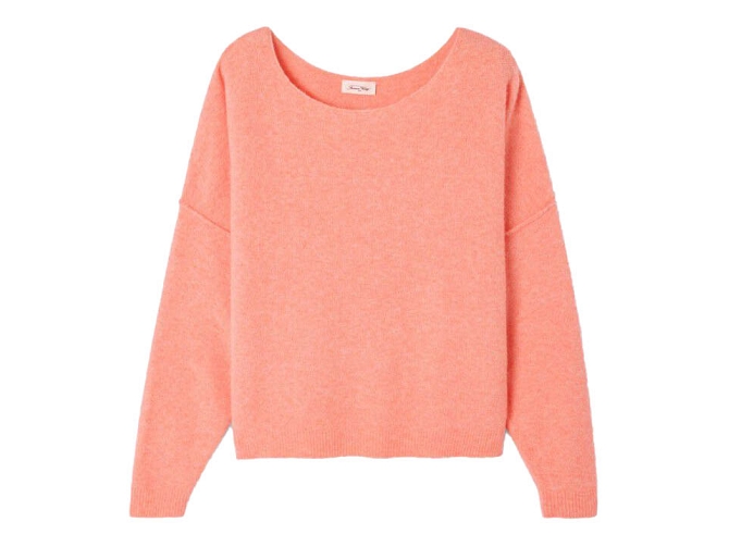pull - ML - vetement femme - Coton - Rose - American vintage