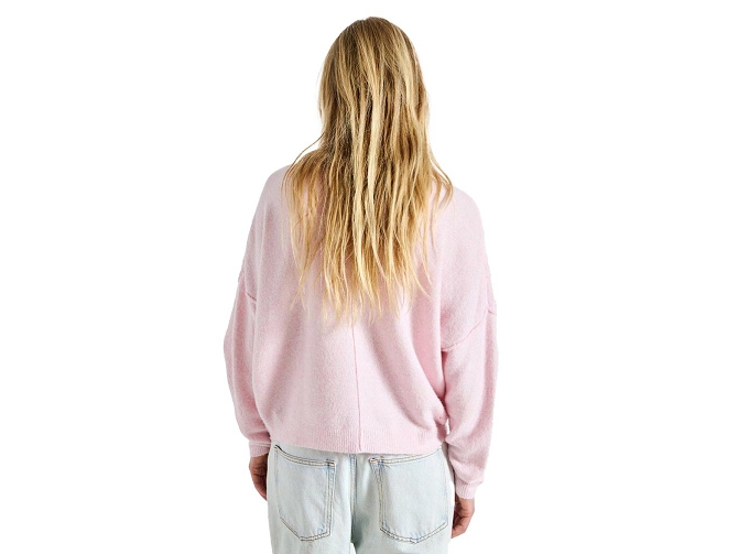 pull - MANCHE LONGUE - vetement femme - Coton - Rose - American vintage8172104_3