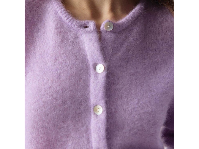 gilet - MANCHE LONGUE - vetement femme - Coton - Violet - American vintage8172405_3