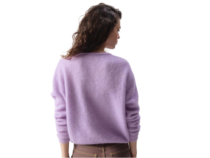 gilet - MANCHE LONGUE - vetement femme - Coton - Violet - American vintage8172405_5