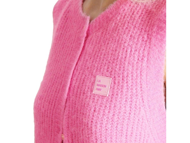 gilet - MANCHE LONGUE - vetement femme - Coton - Rose - American vintage8172502_4