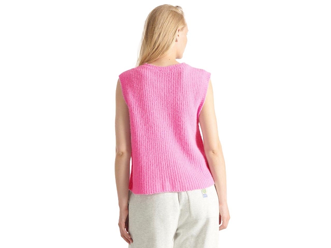 gilet - MANCHE LONGUE - vetement femme - Coton - Rose - American vintage8172502_5