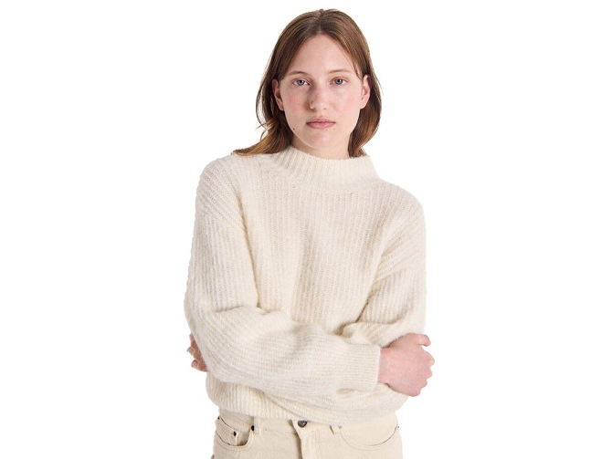 pull - ML - vetement femme - Coton - Blanc - American vintage8172703_2