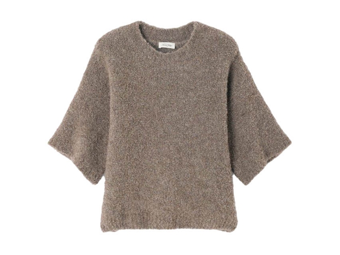 pull - ML - vetement femme - Coton - Taupe - American vintage