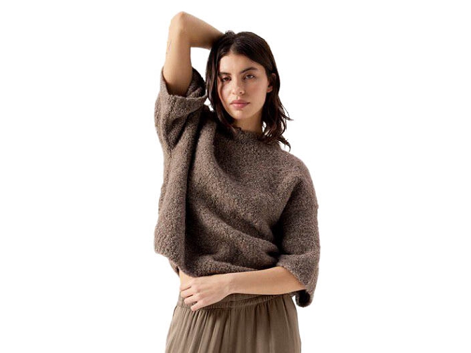 pull - ML - vetement femme - Coton - Taupe - American vintage8172802_2