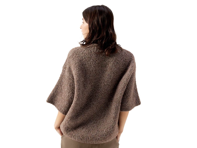 pull - ML - vetement femme - Coton - Taupe - American vintage8172802_4