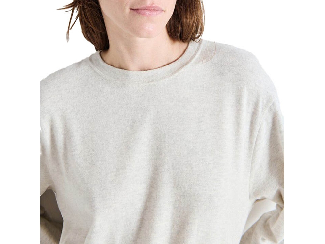 tee shirt - MANCHE LONGUE - vetement femme - Coton - Gris - American vintage8172901_3