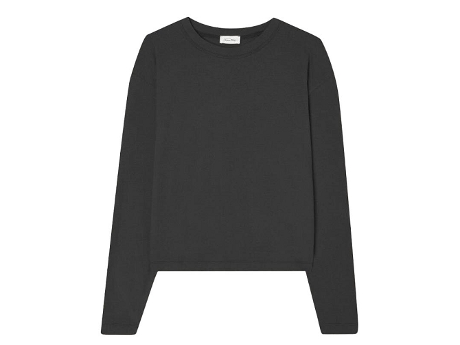 tee shirt - ML - vetement femme - Coton - Noir - American vintage