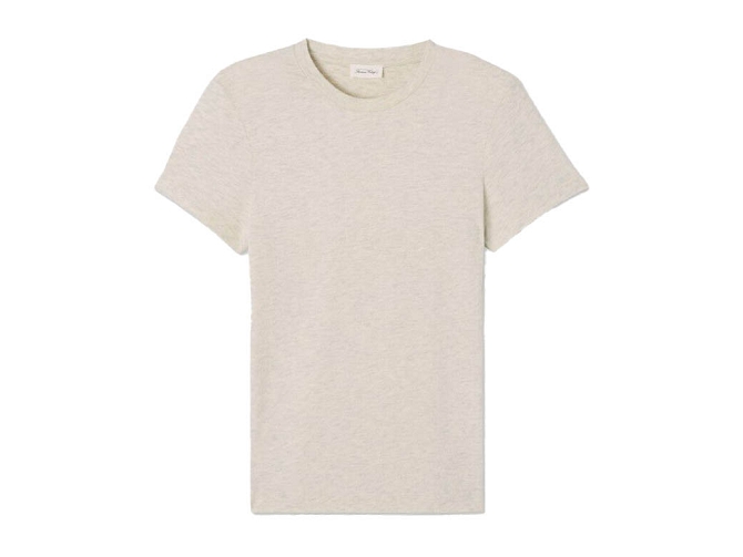 tee shirt - MANCHE COURTE - vetement femme - Coton - Gris - American vintage