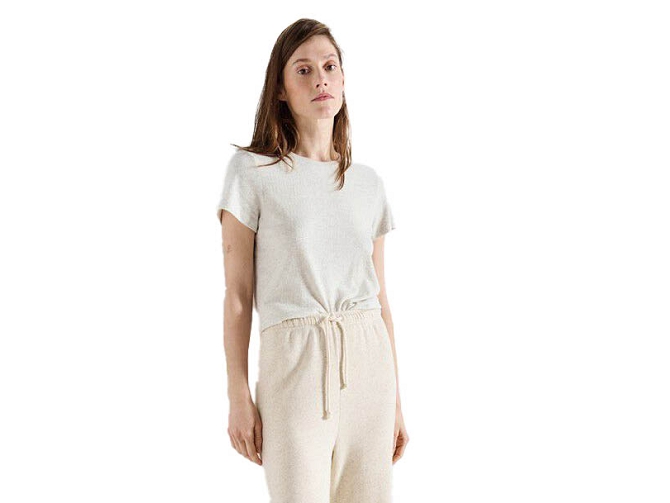 tee shirt - MANCHE COURTE - vetement femme - Coton - Gris - American vintage8173001_4