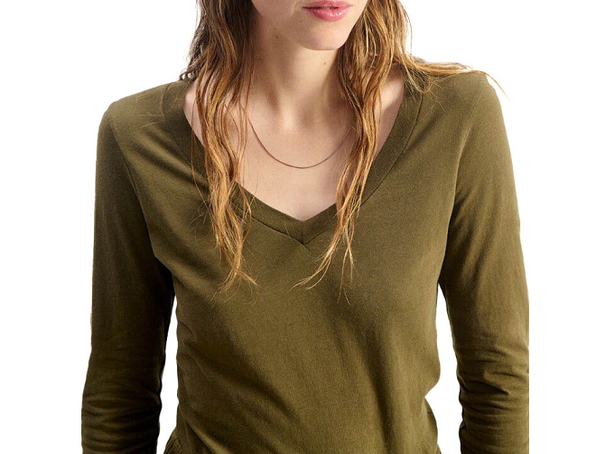 tee shirt - ML - vetement femme - Coton - Marron - American vintage8173201_4