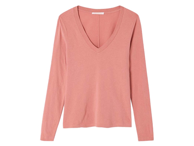 tee shirt - ML - vetement femme - Coton - Rose - American vintage