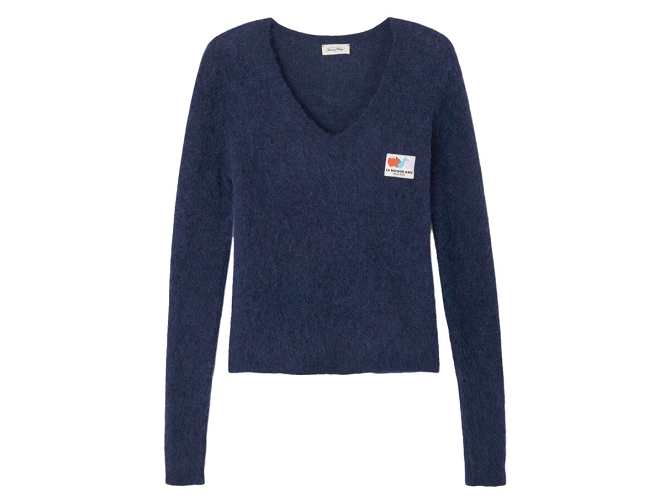 pull - ML - vetement femme - Coton - Bleu Marine - American vintage