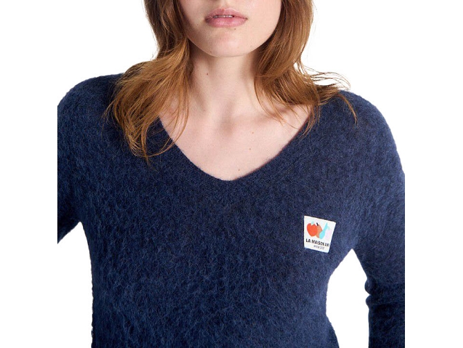 pull - ML - vetement femme - Coton - Bleu Marine - American vintage8174201_2
