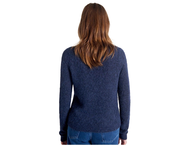 pull - ML - vetement femme - Coton - Bleu Marine - American vintage8174201_5