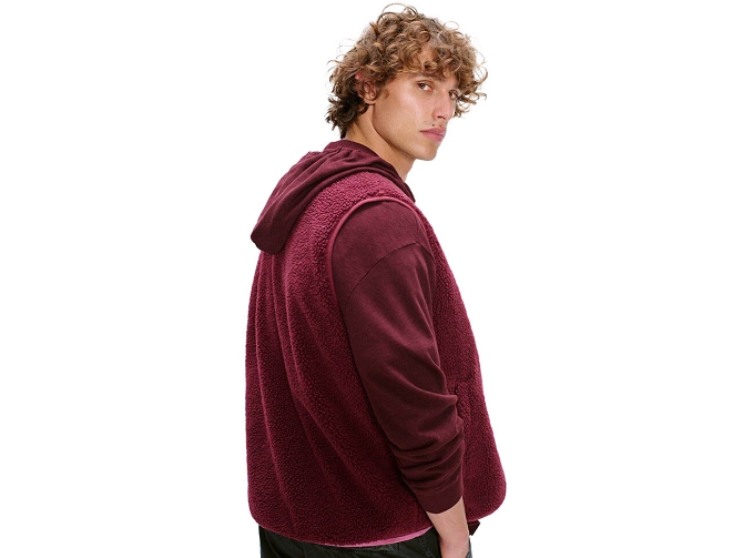 veste - SANS MANCHE - vetement homme - Coton - Bordeaux - American vintage8174501_4