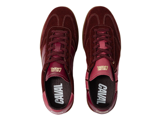 baskets et sneakers - Tendance - femme - Nubuck - Bordeaux - Caval8175601_4