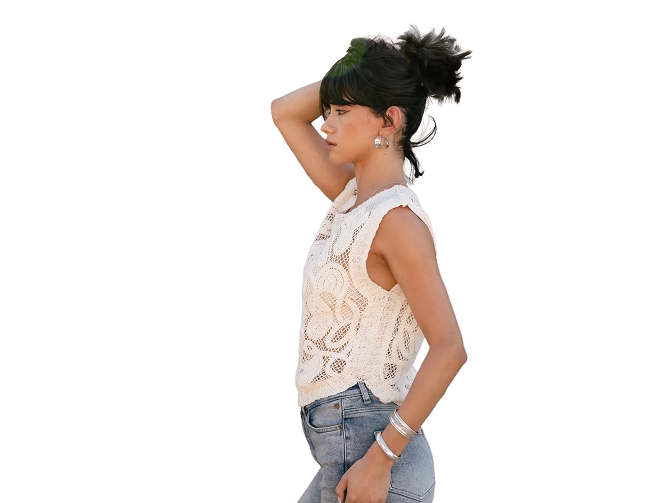 tee shirt - DEBARDEUR - vetement femme - Coton - Beige - Freeman t.porter8179701_2