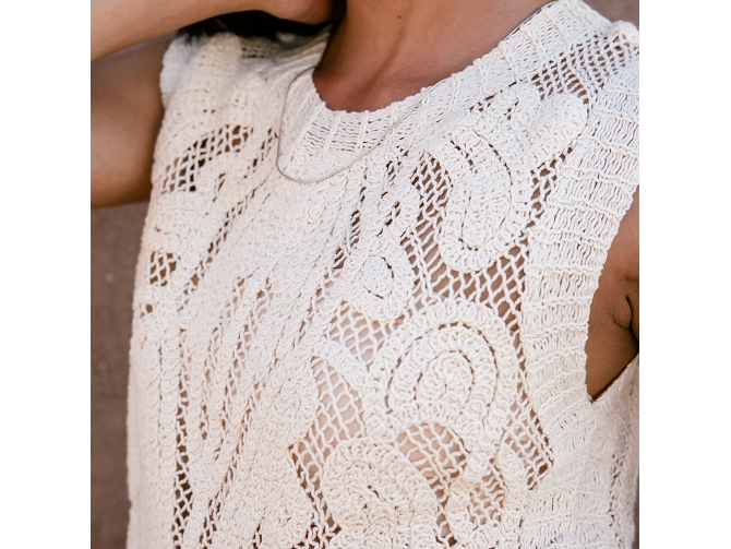 tee shirt - DEBARDEUR - vetement femme - Coton - Beige - Freeman t.porter8179701_3