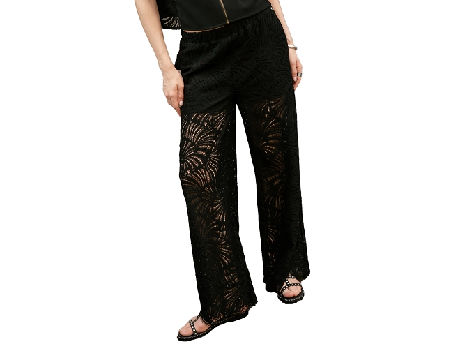 pantalon - CHINO - vetement femme - Coton - Noir - Freeman t.porter
