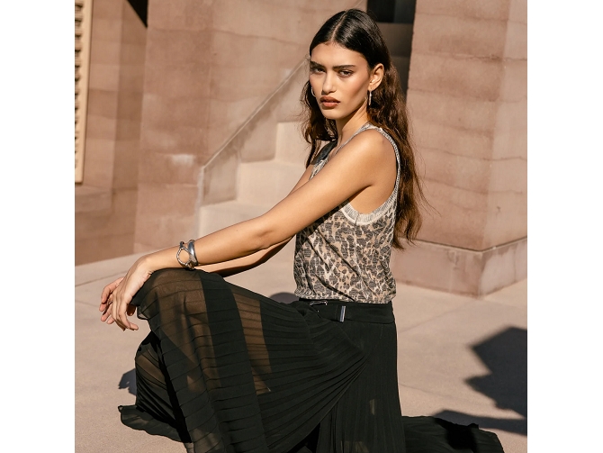 tee shirt - DEBARDEUR - vetement femme - Coton - Léopard - Freeman t.porter8180601_3