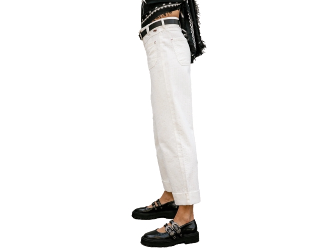pantalon - CHINO - vetement femme - Coton - Blanc - Freeman t.porter8180701_2