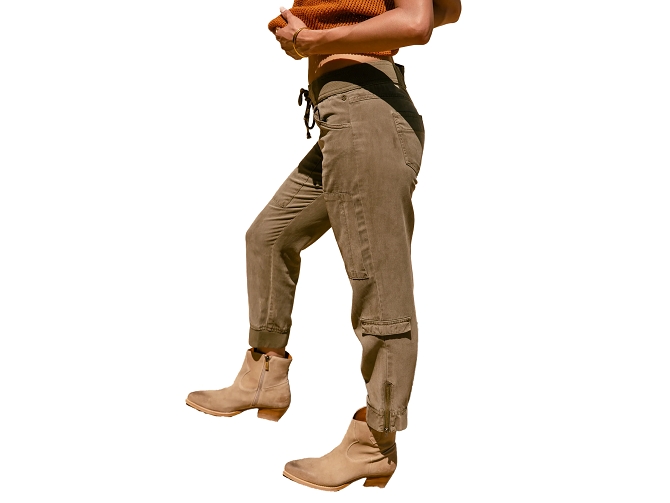 pantalon - CHINO - vetement femme - Coton - Kaki - Freeman t.porter8181301_4