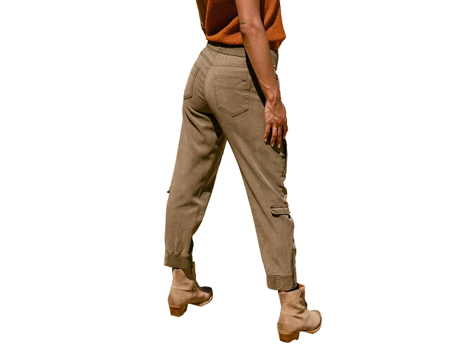 pantalon - CHINO - vetement femme - Coton - Kaki - Freeman t.porter8181301_5