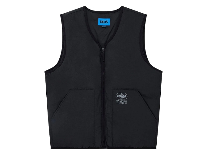 gilet - SM - vetement homme - Coton - Noir - Deus