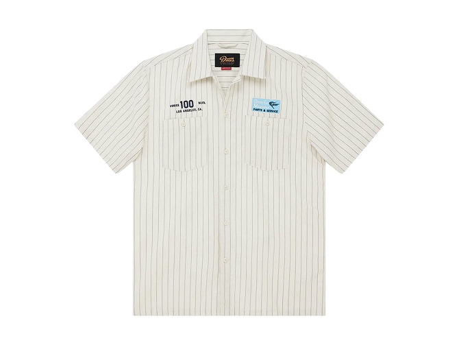 chemise - MC - vetement homme - Coton - Blanc - Deus