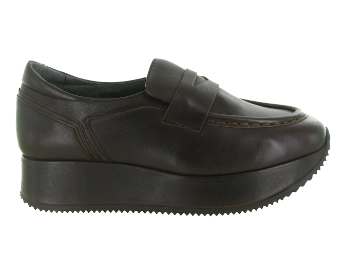 mocassins - Elégant - femme - Cuir - Chocolat - Softwaves8193401_2