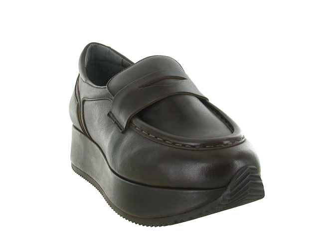 mocassins - Elégant - femme - Cuir - Chocolat - Softwaves8193401_3