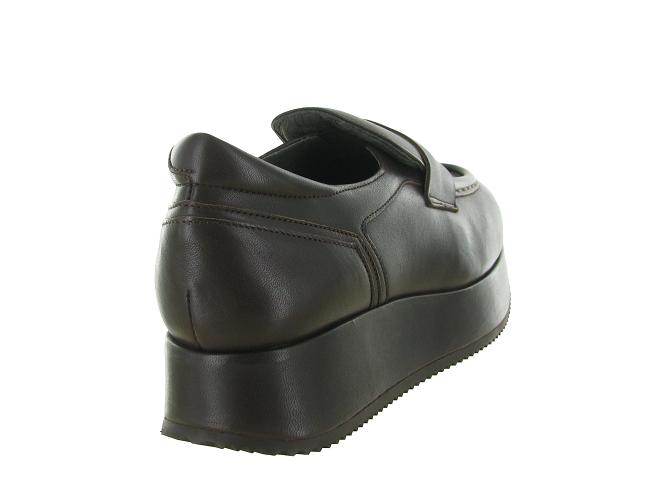 mocassins - Elégant - femme - Cuir - Chocolat - Softwaves8193401_5