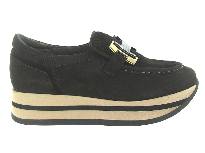 mocassins - Elégant - femme - Cuir - Chocolat - Softwaves8193501_2