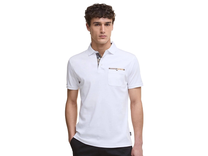 tee shirt - MANCHE COURTE - vetement homme - Coton - Blanc - Barbour8197702_2