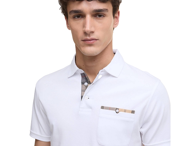 tee shirt - MANCHE COURTE - vetement homme - Coton - Blanc - Barbour8197702_4