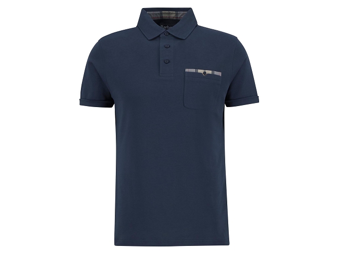 tee shirt - MANCHE COURTE - vetement homme - Coton - Bleu Marine - Barbour