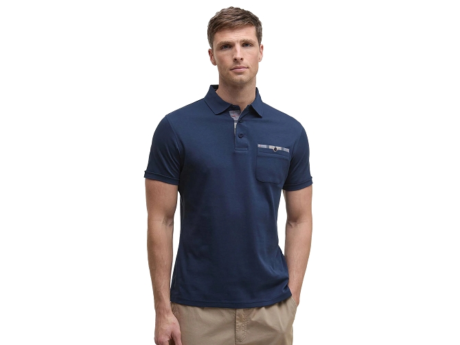 tee shirt - MANCHE COURTE - vetement homme - Coton - Bleu Marine - Barbour8197703_2