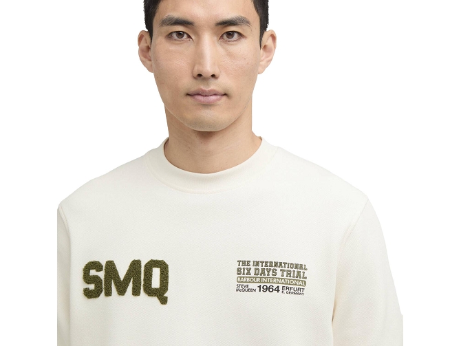 sweat - MANCHE LONGUE - vetement homme - Coton - Blanc - Barbour8197801_4