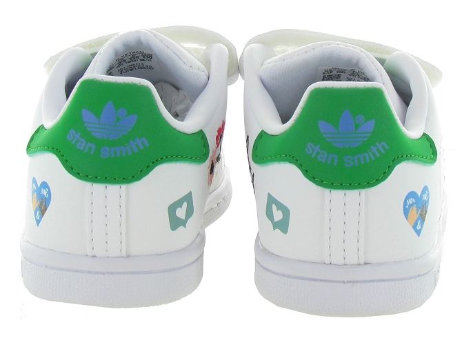 Adidas baskets et sneakers stan smith cf girl velcro blanc9008201_6