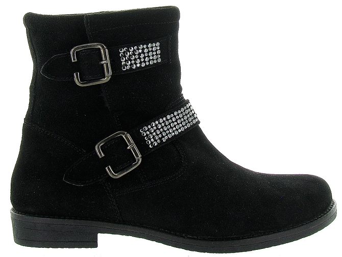 Reqins bottines et boots kim lucky strass noir9491803_2