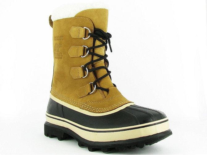 apres ski bottes fourrees - Bottes Canadiennes - homme - Caoutchouc - Jaune - Sorel
