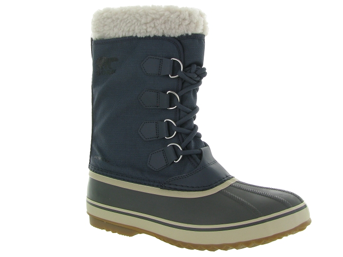 apres ski bottes fourrees - Bottes Canadiennes - homme - Nylon - Bleu Marine - Sorel