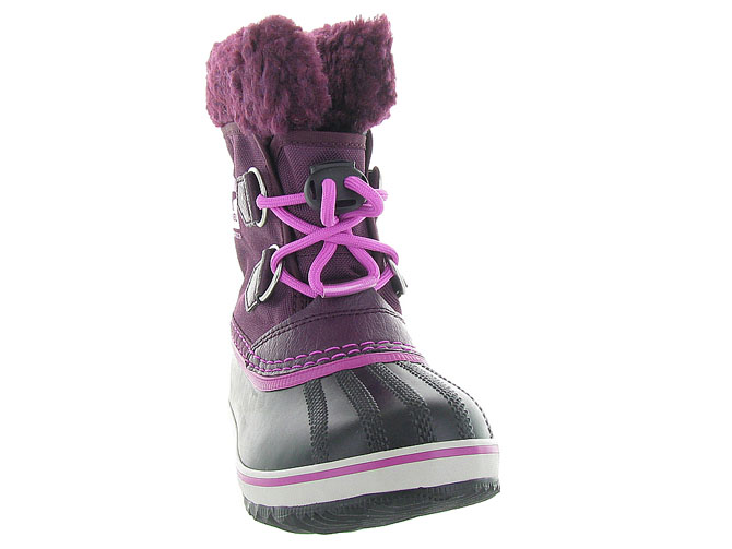 Sorel apres ski bottes fourrees yoot pac nylon 17851879 violet fonce9509312_3