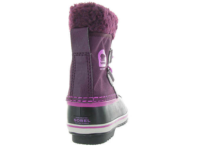 Sorel apres ski bottes fourrees yoot pac nylon 17851879 violet fonce9509312_5